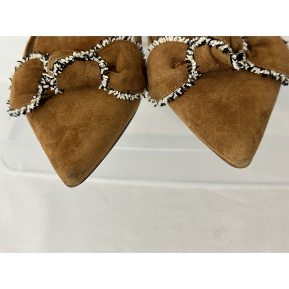 Sam Edelman Rochester Suede Leather Pointed Flats Golden Brown Size 6 Career - Picture 11 of 11